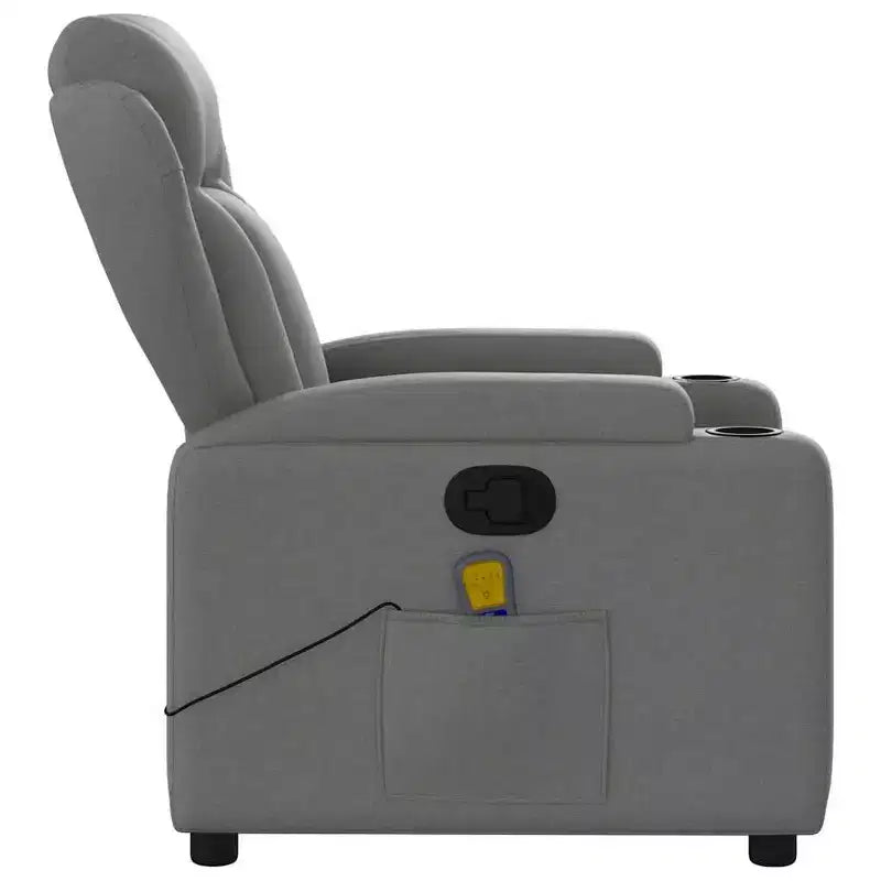 vidaXL Fauteuil inclinable Polyester, Métal, Contreplaqué Simple