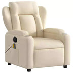 vidaXL Fauteuil inclinable Polyester, Métal, Contreplaqué Simple