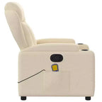 vidaXL Fauteuil inclinable Polyester, Métal, Contreplaqué Simple