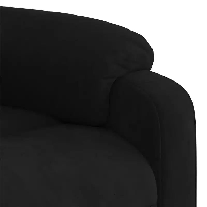 vidaXL Fauteuil inclinable de massage velours noir