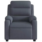 vidaXL Fauteuil inclinable de massage velours noir