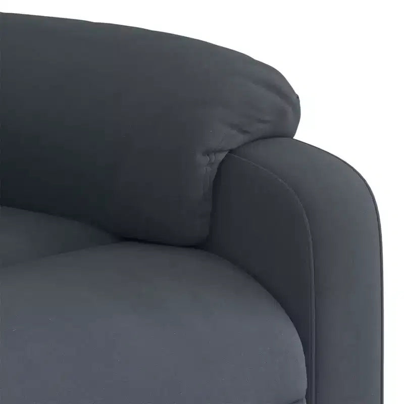 vidaXL Fauteuil inclinable de massage velours noir