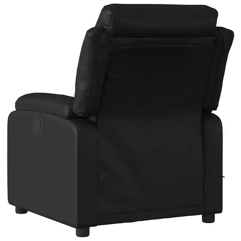 vidaXL Fauteuil inclinable de massage velours noir