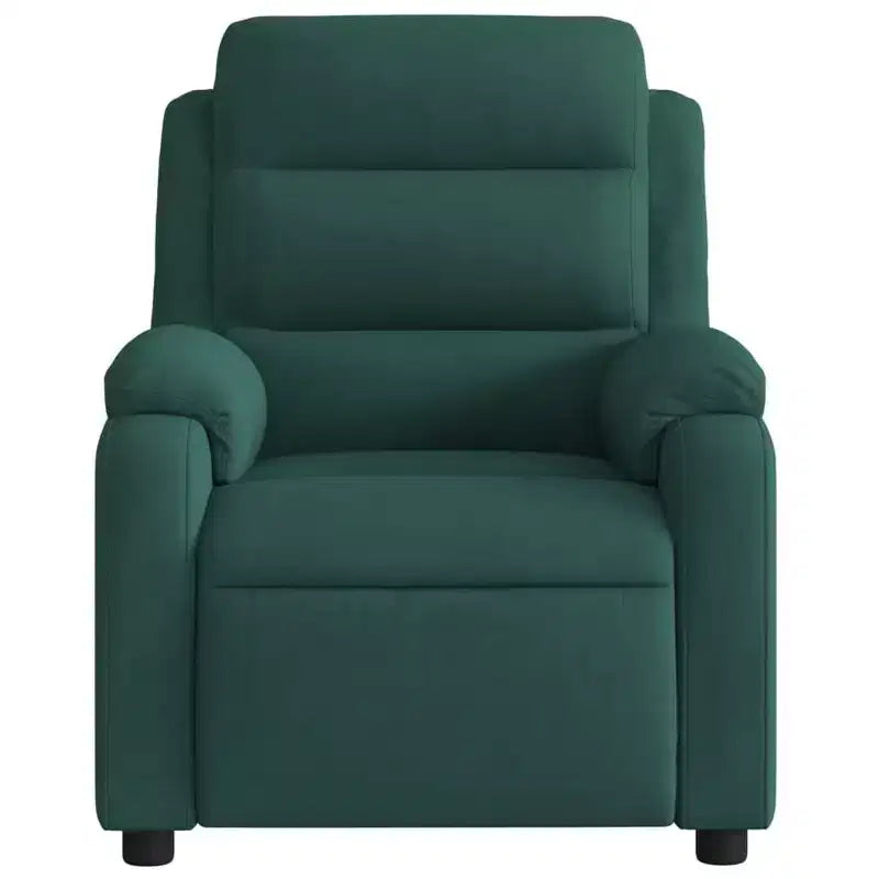 vidaXL Fauteuil inclinable de massage velours noir