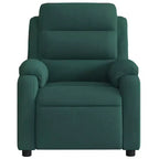 vidaXL Fauteuil inclinable de massage velours noir