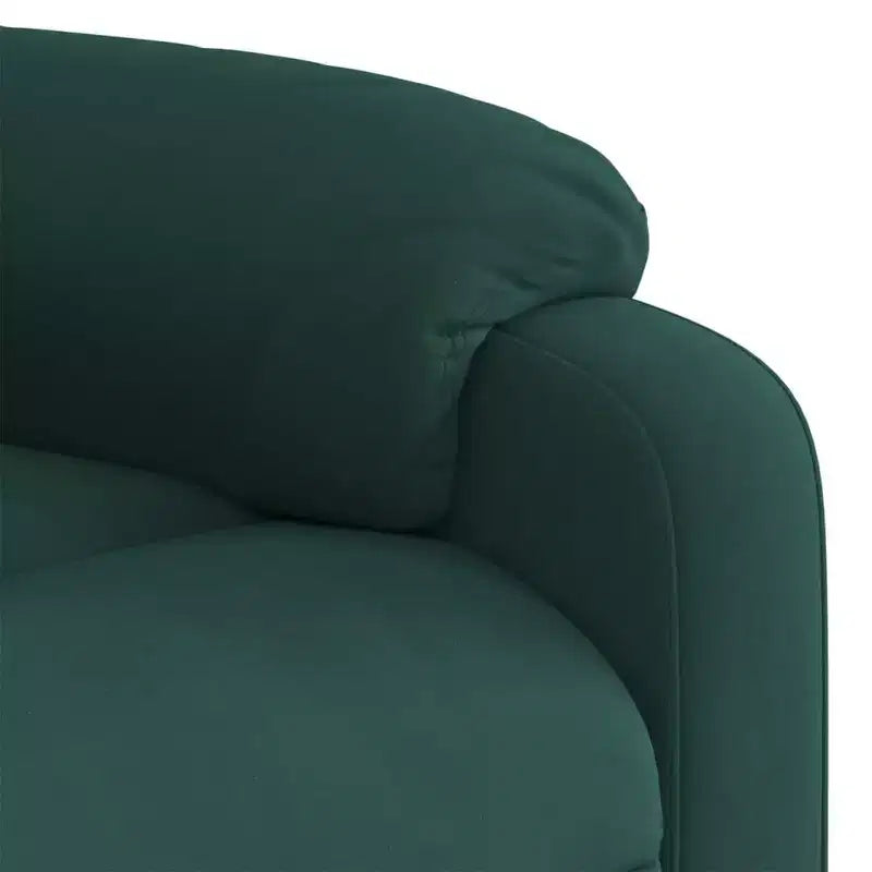 vidaXL Fauteuil inclinable de massage velours noir