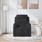 vidaXL Fauteuil inclinable de massage velours noir