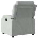 vidaXL Fauteuil inclinable de massage velours noir