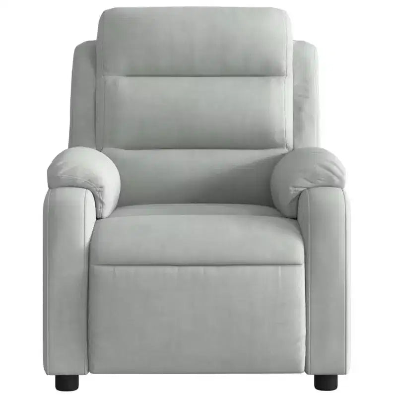 vidaXL Fauteuil inclinable de massage velours noir