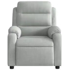 vidaXL Fauteuil inclinable de massage velours noir