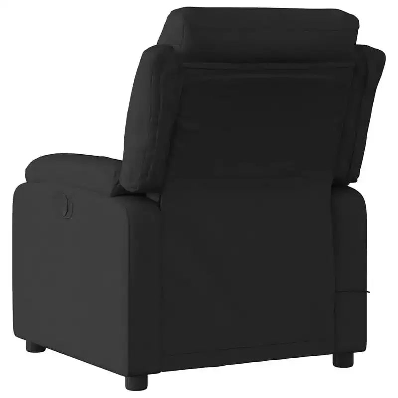 vidaXL Fauteuil inclinable de massage velours noir