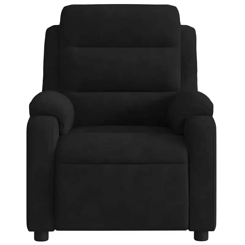 vidaXL Fauteuil inclinable de massage velours noir