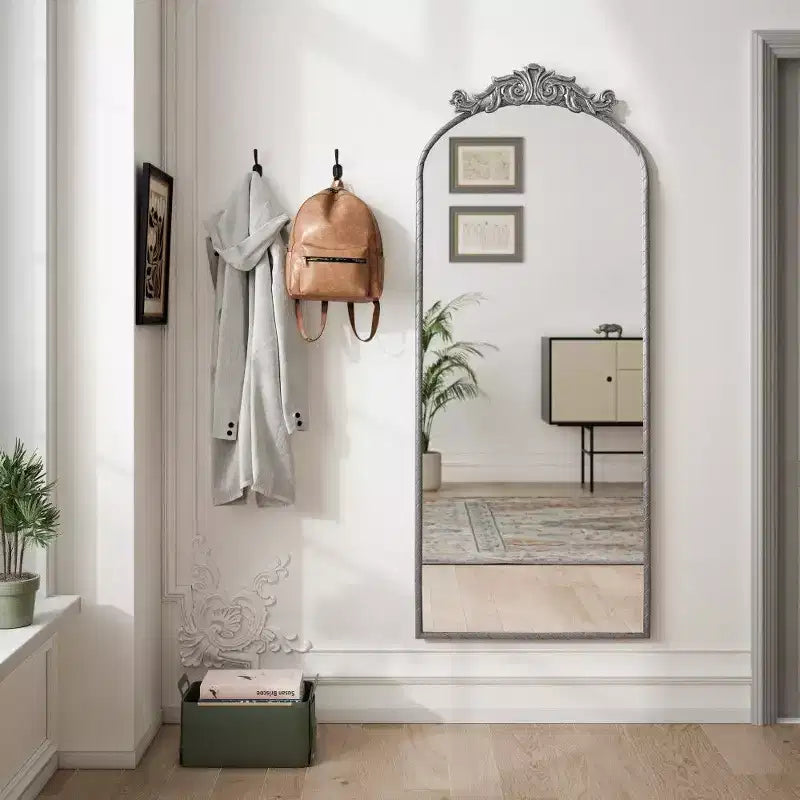 TUYOHW Miroir psyché 58x24, Miroir mural avec panneau arrière en MDF pour Chambre, Salon, Vestiaire