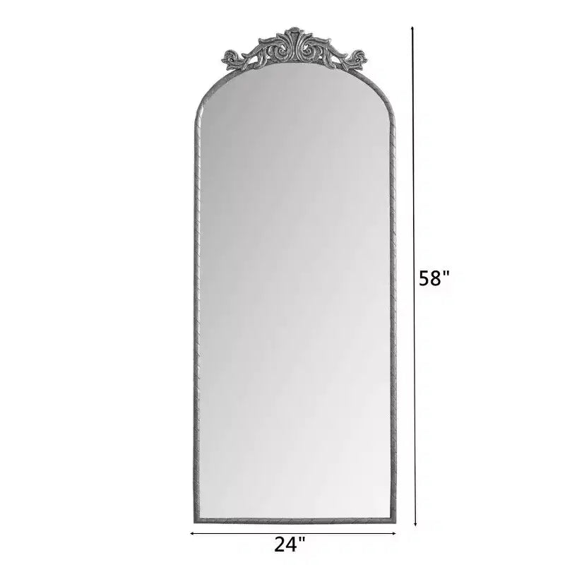 TUYOHW Miroir psyché 58x24, Miroir mural avec panneau arrière en MDF pour Chambre, Salon, Vestiaire