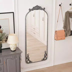TUYOHW Miroir psyché 58x24, Miroir mural avec panneau arrière en MDF pour Chambre, Salon, Vestiaire