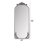 TUYOHW Miroir psyché 58x24, Miroir mural avec panneau arrière en MDF pour Chambre, Salon, Vestiaire