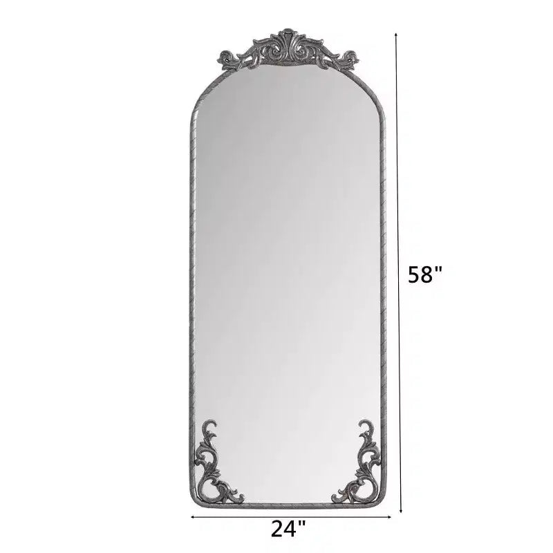 TUYOHW Miroir psyché 58x24, Miroir mural avec panneau arrière en MDF pour Chambre, Salon, Vestiaire