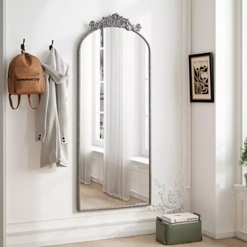 TUYOHW Miroir psyché 58x24, Miroir mural avec panneau arrière en MDF pour Chambre, Salon, Vestiaire