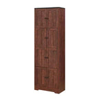 Meuble de Rangement Haut avec 8 Portes, Étagère à 4 Niveaux, Meuble Autoportant, Organisateur de Placard de Cuisine pour Chambre à Coucher, Entrée, Salon
