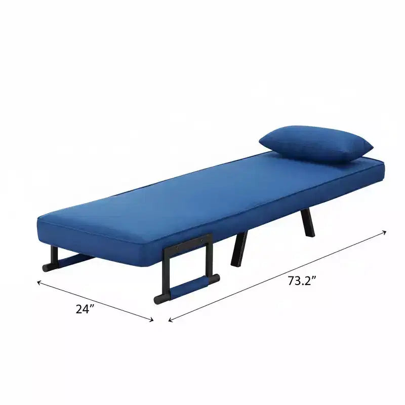 AEELLEEA Canapé convertible 4 en 1 - Fauteuil inclinable pliable avec dossier réglable à 5 positions et oreiller, peu encombrant pour les petits espaces, bureau