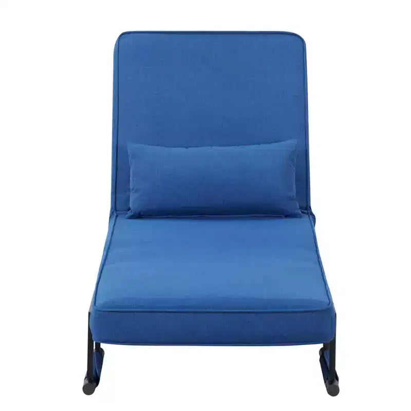 AEELLEEA Canapé convertible 4 en 1 - Fauteuil inclinable pliable avec dossier réglable à 5 positions et oreiller, peu encombrant pour les petits espaces, bureau