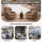 Fauteuil inclinable pivotant sur 360° surdimensionné avec fonctions chauffante et massante. Fauteuil à bascule large pour personnes de grande taille et fortes, 3 positions, porte-gobelets, port USB et pochette. Le fauteuil de relaxation par excellence.