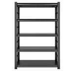 Étagères de rangement métalliques réglables à 5 niveaux de 198 cm de hauteur, étagères murales décoratives pour cuisine, garage, bureau