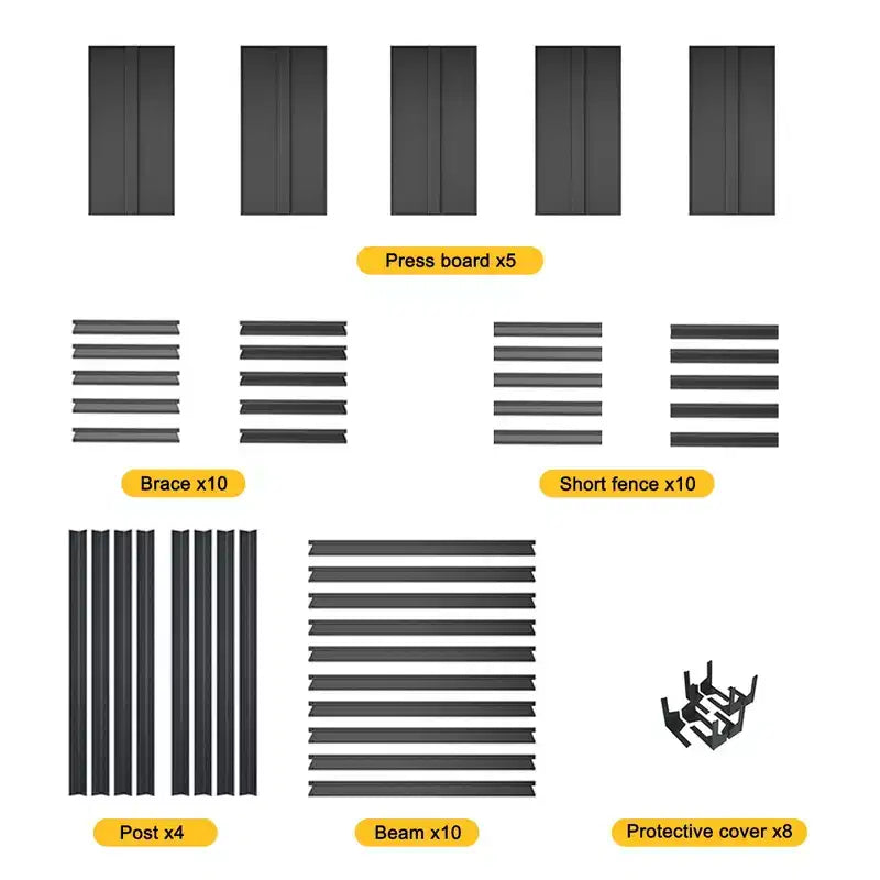 Étagères de rangement métalliques réglables à 5 niveaux de 198 cm de hauteur, étagères murales décoratives pour cuisine, garage, bureau