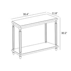 Galano Wood Console de Ferme à 2 Niveaux 35,4 L 11,8 P 30,2 H