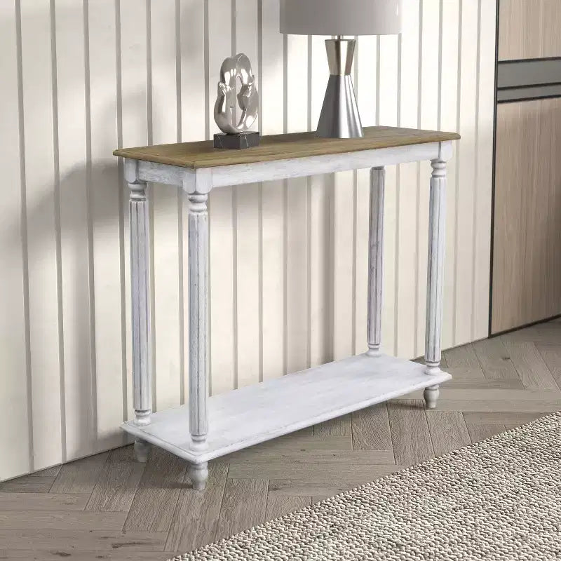 Galano Wood Console de Ferme à 2 Niveaux 35,4 L 11,8 P 30,2 H