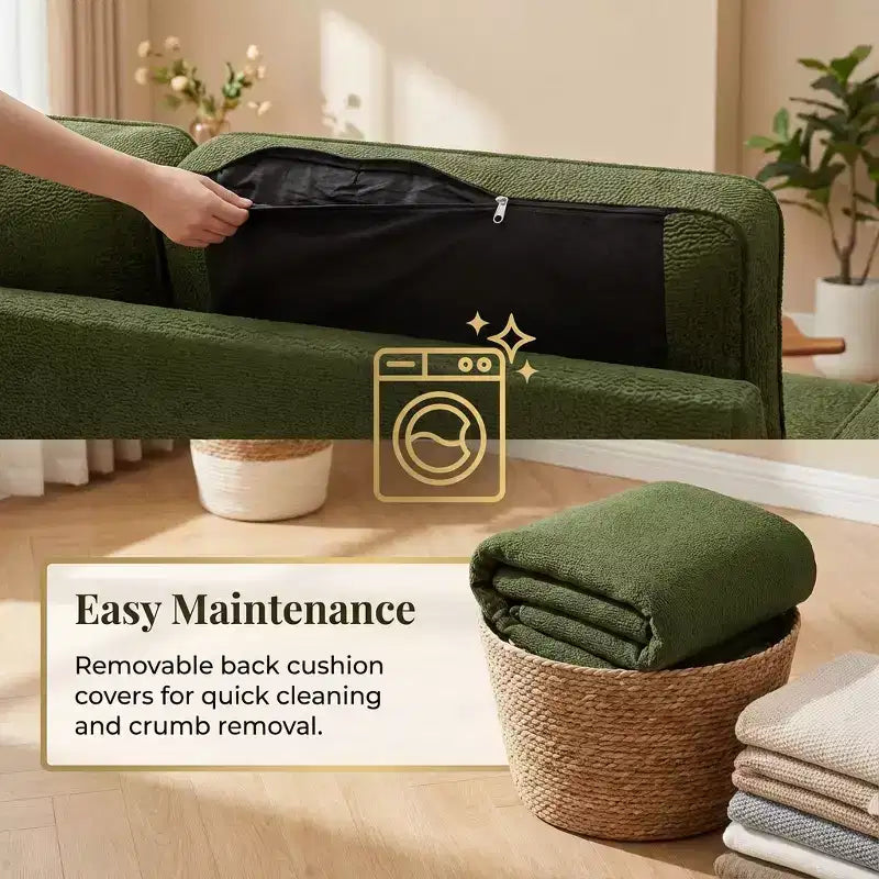 Canapé-lit convertible Dyonery 81 en chenille avec méridienne de rangement réversible, canapé d'angle en L avec couchage d'appoint pour chambre d'amis