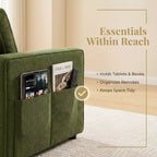 Canapé-lit convertible Dyonery 81 en chenille avec méridienne de rangement réversible, canapé d'angle en L avec couchage d'appoint pour chambre d'amis