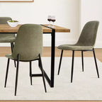 Ensemble de salle à manger moderne 5 pièces, table rectangulaire de 150 cm avec 4 chaises rembourrées, meubles pour petits espaces de cuisine et salle à manger - Panipeachy