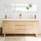 Miroir intégral doré, 150x40 cm avec support. Cadre en aluminium pour fixation murale, incliné ou autoportant dans n'importe quelle pièce
