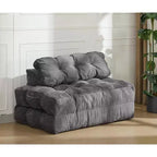 COZONY Canapé-lit pliant 3 en 1, chaise de sol pliable avec oreiller, futon de sol en velours côtelé, lit pliant en mousse déchiquetée pour salon/chambre à coucher