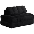 COZONY 3-in-1 Folding Sofa Bed, Foldable Floor Chair with Pillow, Corduroy Floor Futon Couch, Shredded Foam Fold Out Bed for Living Room/Bedroom