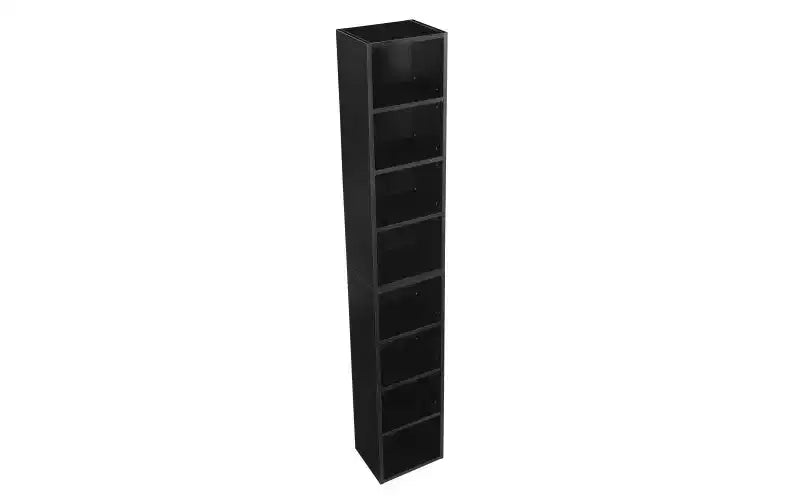 TUYOHW Étagère haute à 8 niveaux, meuble de rangement étroit en cubes, étagère de présentation avec étagères réglables, bibliothèques verticales pour salon, bureau