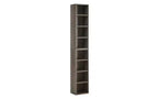 TUYOHW 8-Tier Tall Bookshelves,Narrow Cube Storage Cabinet,Display Bookshelf with Adjustable Shelves,Vertical Bookcases for Living Room,Office