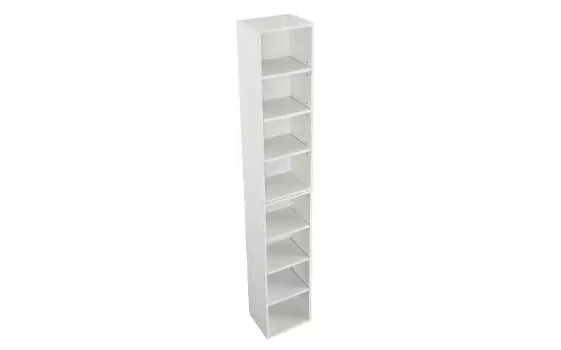 TUYOHW Étagère haute à 8 niveaux, meuble de rangement étroit en cubes, étagère de présentation avec étagères réglables, bibliothèques verticales pour salon, bureau