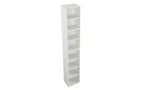 TUYOHW Étagère haute à 8 niveaux, meuble de rangement étroit en cubes, étagère de présentation avec étagères réglables, bibliothèques verticales pour salon, bureau