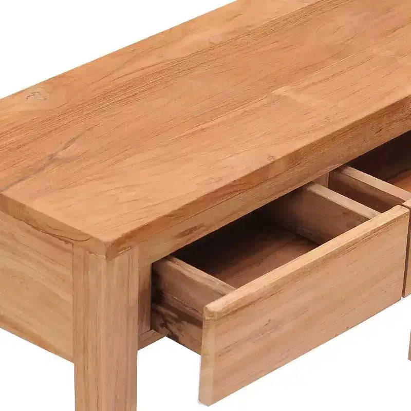 vidaXL Table Console Teck Bois de Teck Massif Table Console Standard