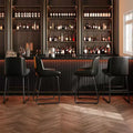 GustoWave Counter Height PU Leather Bar Stools Set of 4 for Kitchen Island, Counter