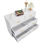 Commode à 6 tiroirs, commode de rangement moderne à structure durable avec tiroirs profonds, dispositif anti-basculement pour la maison, le bureau, le salon