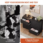 Commode à 6 tiroirs, commode de rangement moderne à structure durable avec tiroirs profonds, dispositif anti-basculement pour la maison, le bureau, le salon