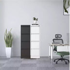 VIYET 52H Classeur vertical en métal blanc à 4 tiroirs avec serrure, armoire de classement en acier pour bureau à domicile, compatible avec les documents A4/légaux/lettre