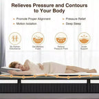 Matelas Queen Size en promotion, matelas hybride Queen Size avec soutien confortable, matelas de lit avec ressorts ensachés individuels pour une isolation des mouvements