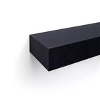 Étagère flottante noire 18.11 C avec support invisible pour montage mural en bois, parfaite pour la décoration de salle de bain/chambre/cuisine ou pour exposer des livres/plantes, facile à installer.