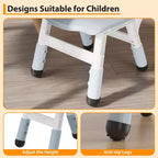 Lot de 2 chaises pour enfants, chaise en plastique réglable en hauteur sur 3 niveaux pour enfants (2-6 ans) - Idéal pour la maison, la salle de classe et la crèche