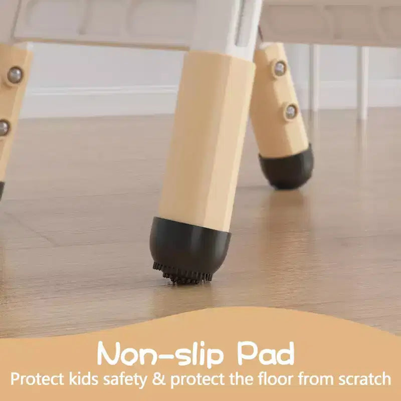 Lot de 2 chaises pour enfants, chaise en plastique réglable en hauteur sur 3 niveaux pour enfants (2-6 ans) - Idéal pour la maison, la salle de classe et la crèche