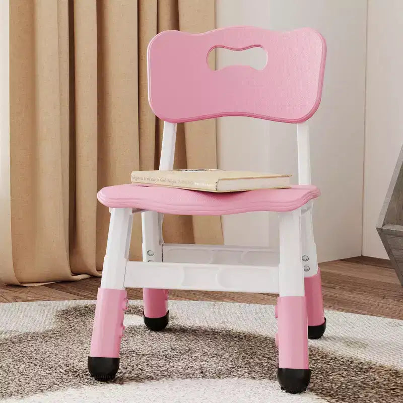 Lot de 2 chaises pour enfants, chaise en plastique réglable en hauteur sur 3 niveaux pour enfants (2-6 ans) - Idéal pour la maison, la salle de classe et la crèche